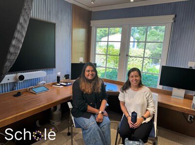 Scholé AI co-founders Vinitra Swamy and Paola Mejia